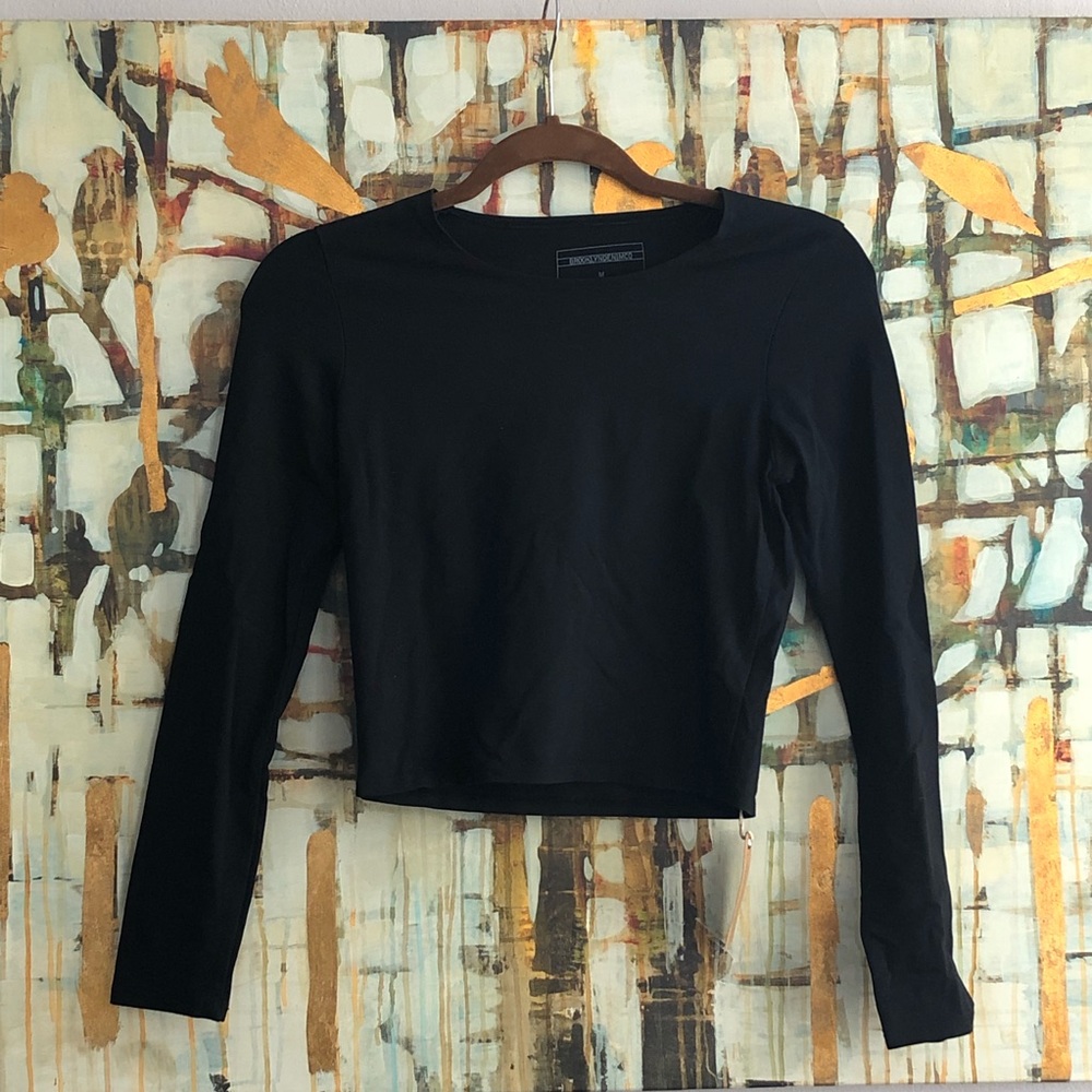 NWT Brooklyn Denim Co Juilliard Crop Tee
